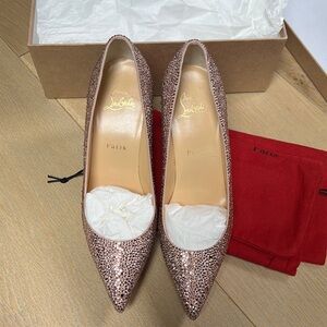 Authentic Christian Louboutin crystal heels